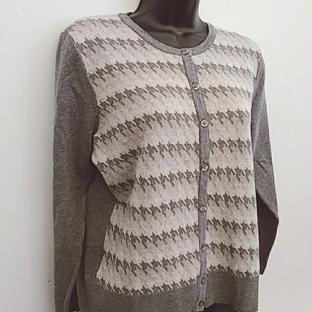 Croft & BarrowWomen's Petite MGray Cardiga